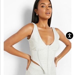 Boohoo corset top